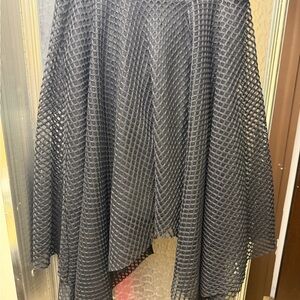 Patrizia Luca Milano Black Mesh A-Line Women’s Skirt size large